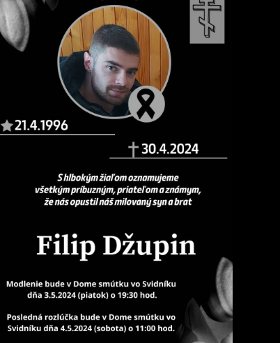 Policajt Filip prišiel o život len pár dní po oslave narodenín BRATISLAVA