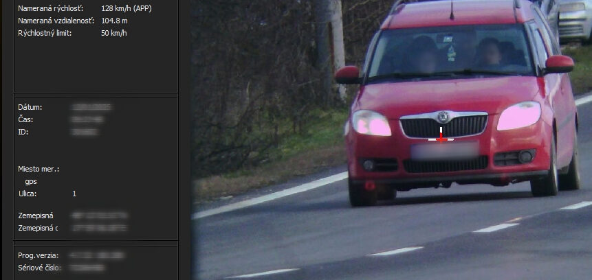 cabaj nitra rychlost foto policia